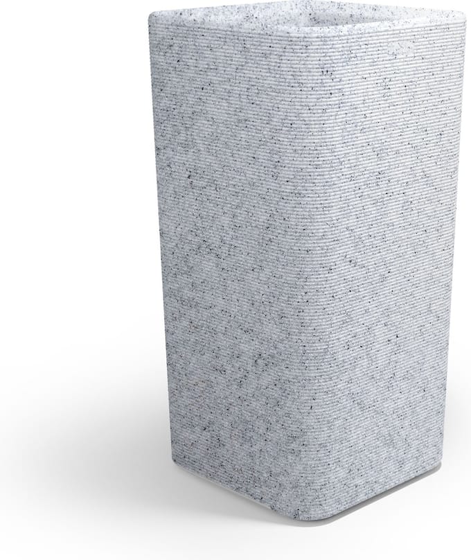 Otium bloembak dubbelwandig Linea 40 cm light stone - PROMO