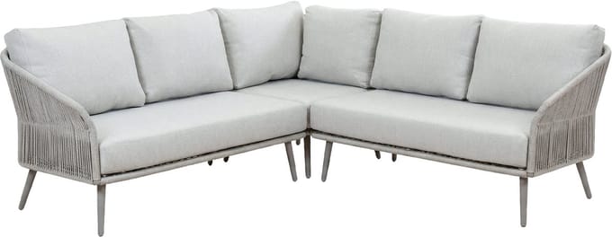 Hoek Loungebank Alezio | 3-delig | Beige & Camel