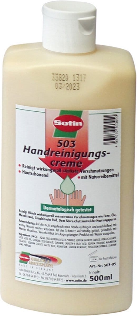 Sotin Handreinigingscrème 500 ml - garagezeep -