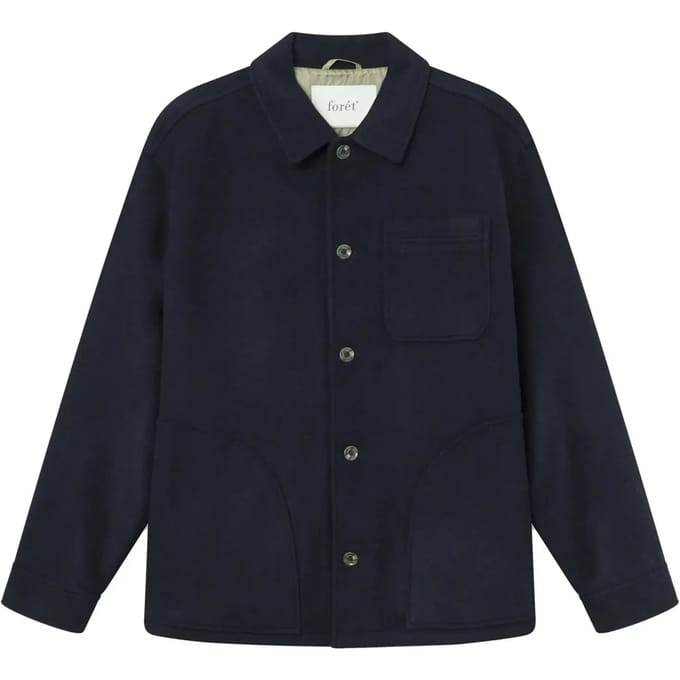 Forét Lodge Wool Jacket Jassen Heren - Winterjas - Donkerblauw - Maat XL