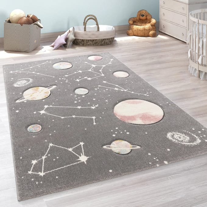 Flycarpets Kindervloerkleed - Cosena - Grijs