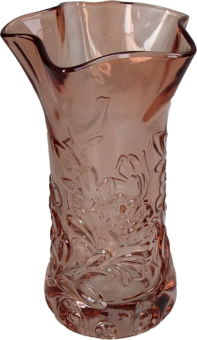 HD Collection Vaas Glas Oranje 13,5x13,5x23cm