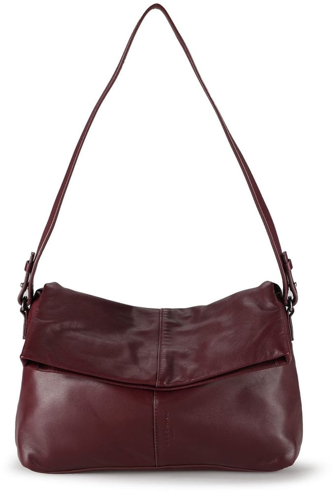 LIEBESKIND BERLIN Leren schoudertas Fiona Hobo Bag Pomegranate wijnrood
