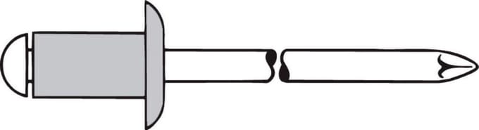 Gesipa 1454064 Popnagel (Ø x l) 6 mm x 18 mm Staal Aluminium Aluminium 1454064 250 stuk(s)