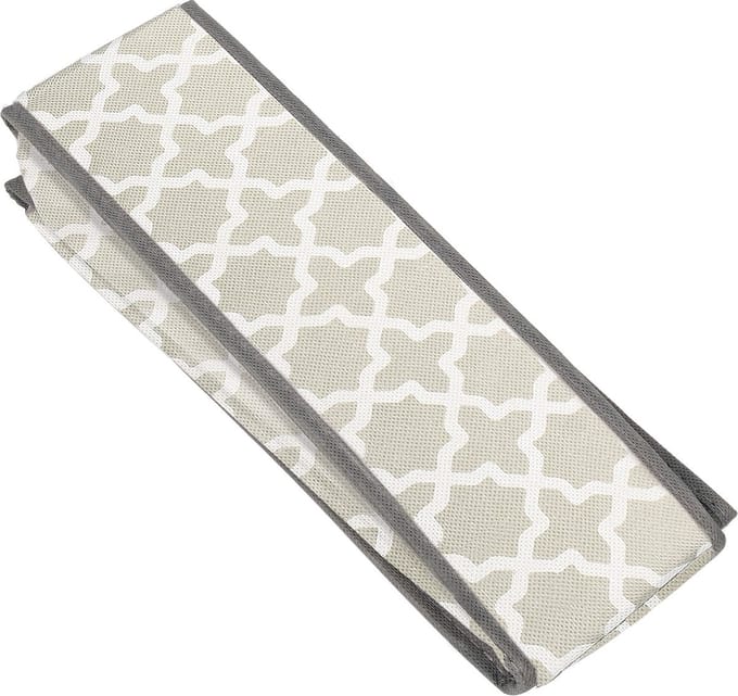 Springos Lade Organizer | Kleding Organizer | Ondergoed Organizer | 24 vakken | Grijs/Wit | 33 x 33 cm