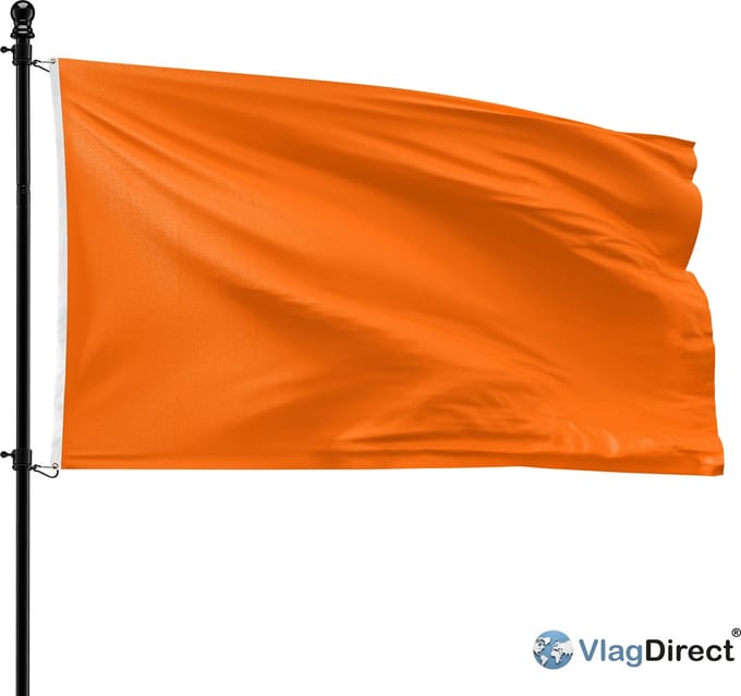 VlagDirect - Oranje vlag - 90 x 150 cm.
