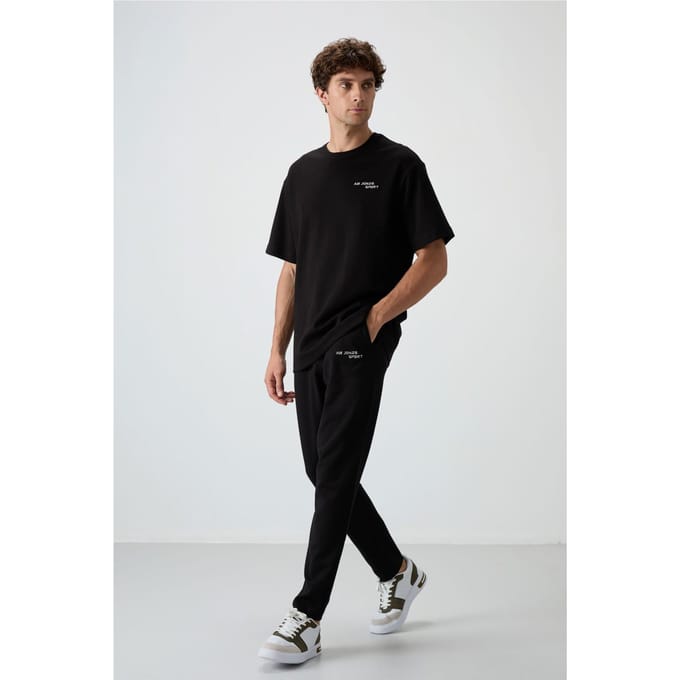 Heren Oversized Katoen-polyester Actieve Set