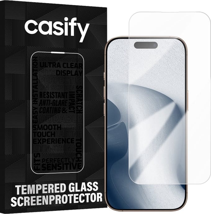 Casify Gehard Glas Screenprotector voor de iPhone 14 Pro Max