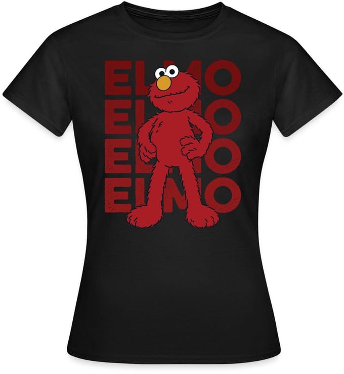 Sesamstraat Elmo Pose T-Shirt Dames