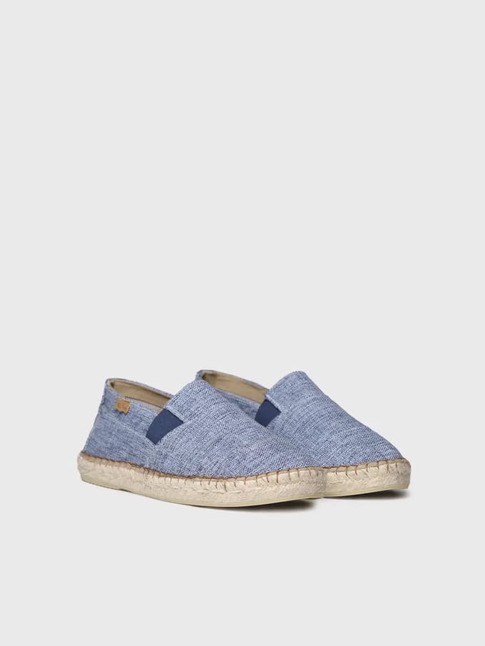 Klassieke espadrilles voor heren in gemêleerde stof | DIONIS