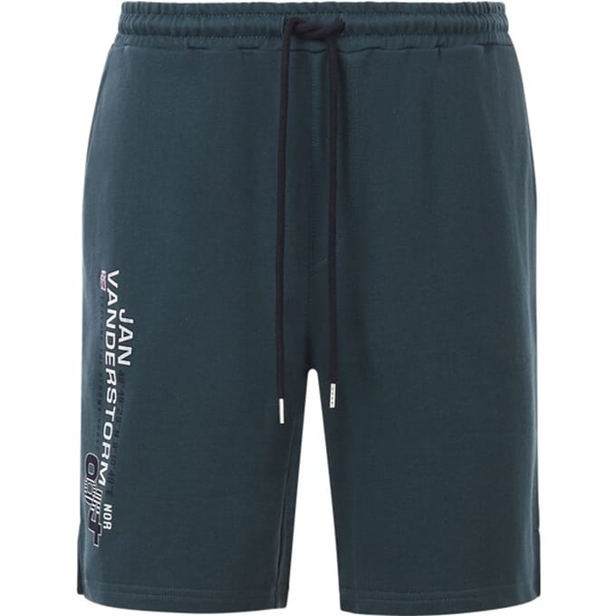 Jan Vanderstorm herren Sweatbermuda - 72/74 - petrol - Plus Size