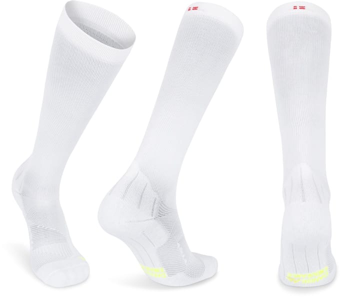 DANISH ENDURANCE Compressiekousen Dames & Heren - 21-26 mmHg - Wit - Maat 35-38 - 1 paar