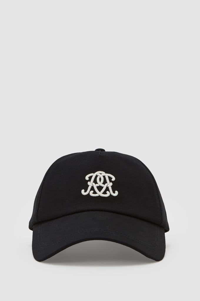 Reiss Embroidered Logo Cap Black Taglia: OS | Cappelli Outlet | Uomo | Nero