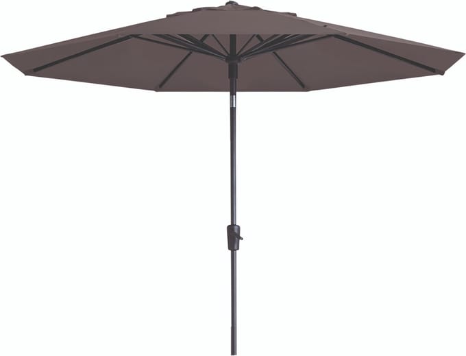 Madison - Parasol Paros II Round Taupe - 300cm - Bruin