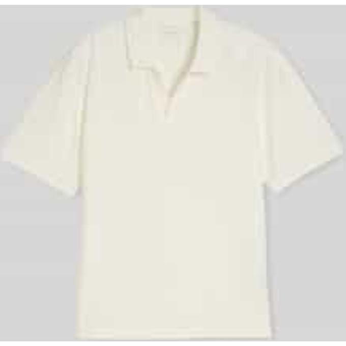 Tom Tailor Denim - Poloshirt met relaxte pasvorm van katoen - Maat XS - Wool White