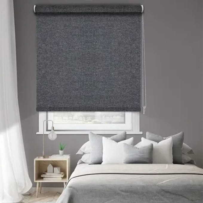 Madeco 1696 Verduisterende Rolgordijn Dubbelzijdig Antraciet 90x190cm