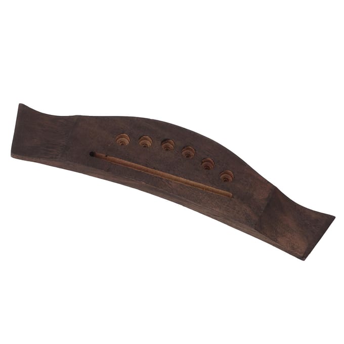 Akoestische Gitaarbrug Onderdelen Vervangende Accessoires Palissander Zadel Kam Pinnen Eindpin Set black