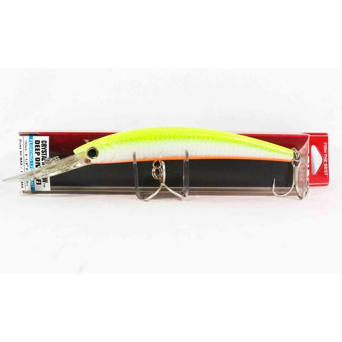 Yo Zuri Crystal Minnow DD 130 mm drijvend kunstaas R1136-HCL (1237) black