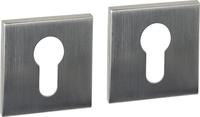 Intersteel Cilinderrozetten verdekt 53x53x6mm rvs