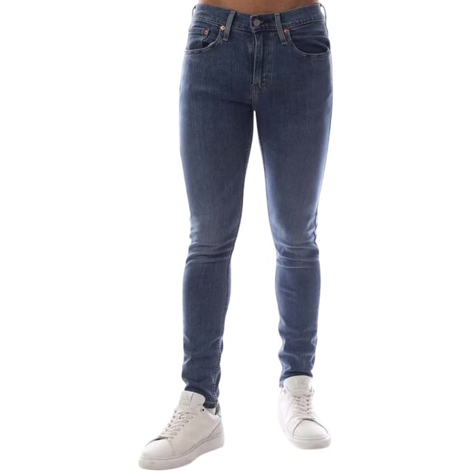 Levis Heren 512 5 Pocket Slim Jeans (Blauw)
