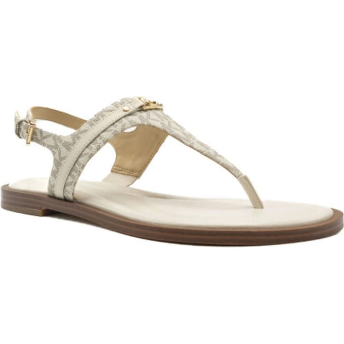 Dames Sandalen Michael Kors Mandy Thong Sandal Cream Beige - Maat 41