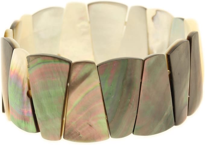 Behave - Armband schelpen grijs - Boho chic zomerse look