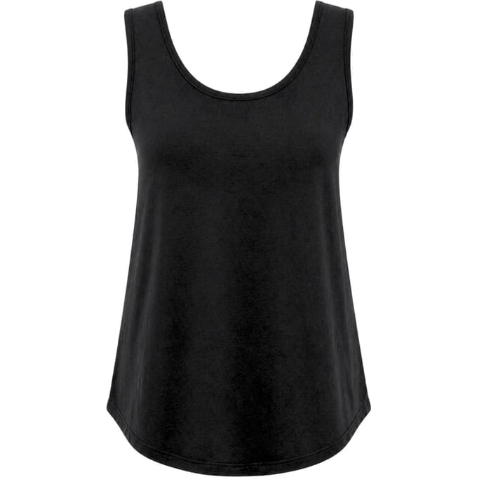 Casual U-Hals Katoenmix Tanktop