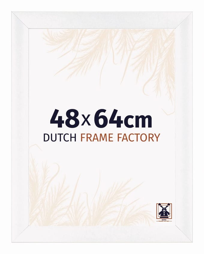 Fotolijst 48x64 cm - MDF - Wit Mat - Praag