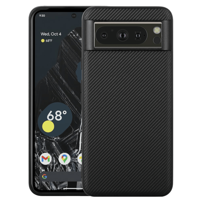 Vili Google Pixel 8 Pro Texture Hoesje Zwart