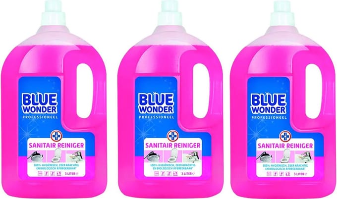 Blue Wonder Professioneel Sanitair-reiniger Dop - 3 stuks + gratis KD Spons