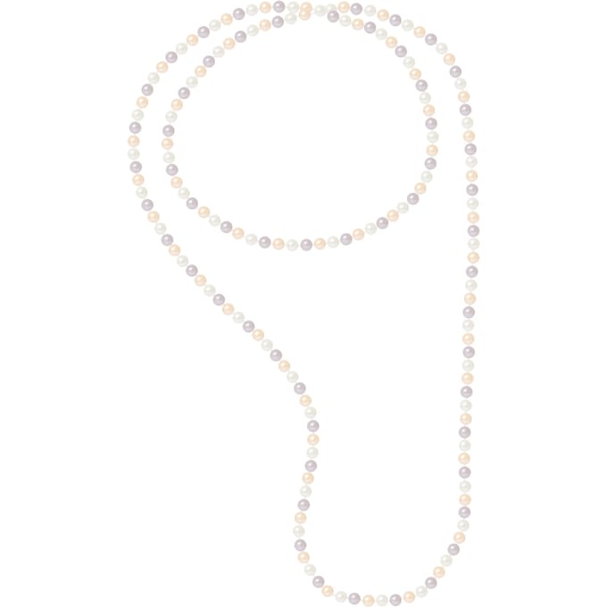 OPERA zoetwater parel 7-8mm veelkleurige lengte 120 cm