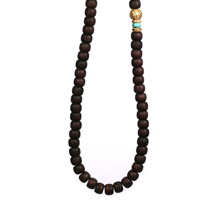 Heaven Eleven Men - heren - ketting - hout - Wood - Bruin - Brown MN8