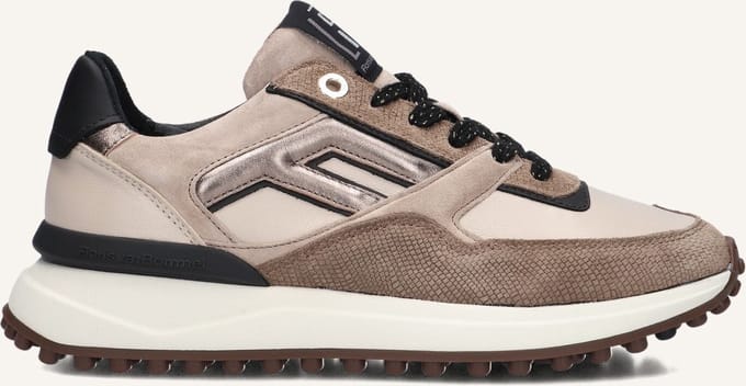 Floris Van Bommel Sfw-10128 Noppi Sneakers - Suède - Dames - Taupe - Maat 38