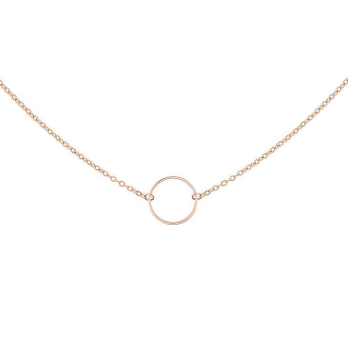 Mint15 Ketting Infinity Ring - Roségoudkleur RVS/Stainless Steel