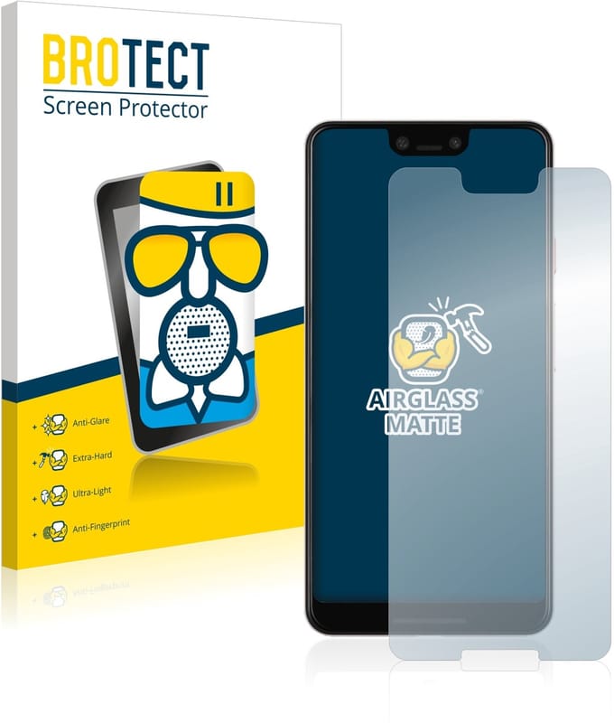 BROTECT - Screenprotector voor Google Pixel 3 XL - Folie Beschermfolie Beschermglas matte