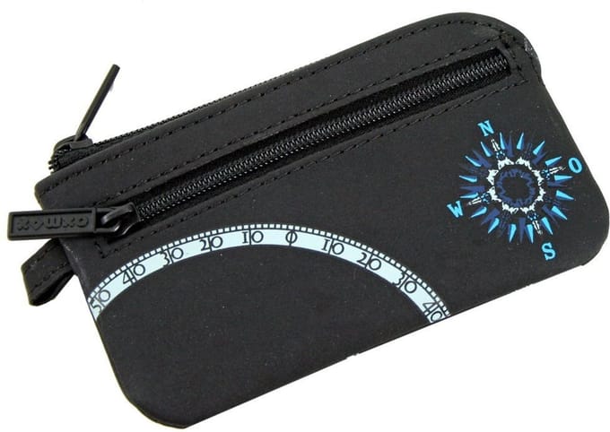 oxmox sleutelgeval New Cryptan Keyholder Windrose Print Cyan Black zwart
