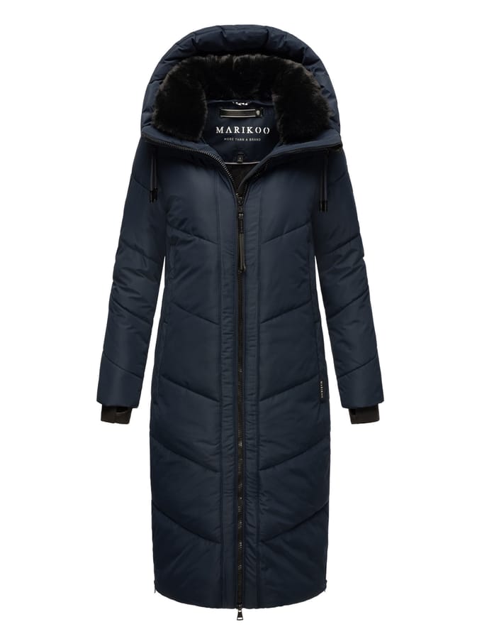Marikoo Nadaree dames winterjas – lang, warm & met capuchon