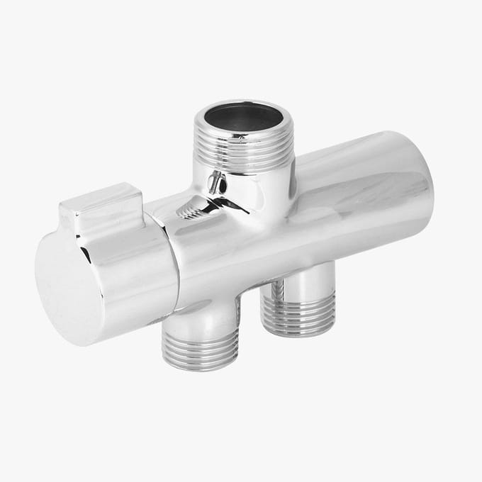 G1/2  Wandgemonteerde Douche Omleider Separator Douchekop Ventiel voor Huis Badkamer Accessoires white