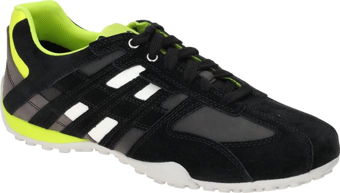 Geox UOMO Snake A - Leren herentrainers U4507A022EK C9151 zwart