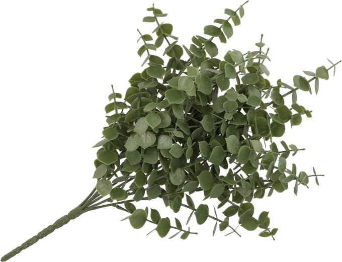 DK Design Kunstbloem Eucalyptus tak - 47 cm - groen - bundel/bosje - Kunst zijdebloemen