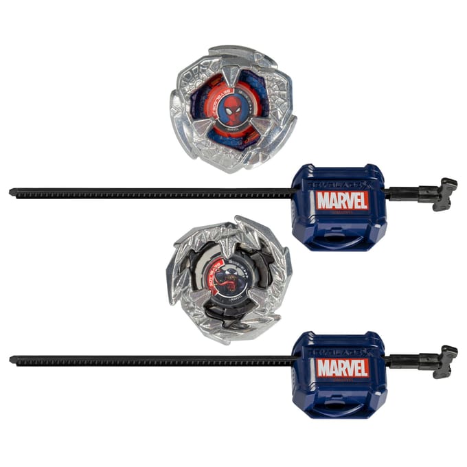 Beyblade X Marvel-collab, Spider-Man 3-60F vs. Venom 3-80N, multipackset, leeftijd 8+