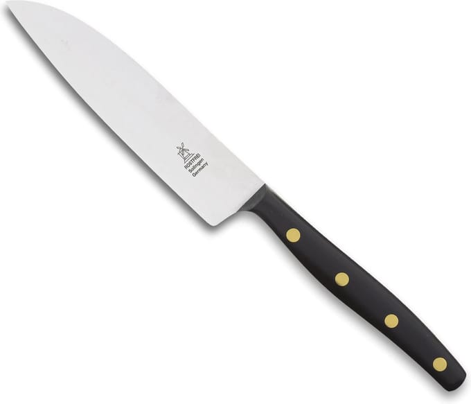 Robert Herder K3 Koksmes – RVS – Recht – Lemmet 12,5 cm – Heft POM Zwart