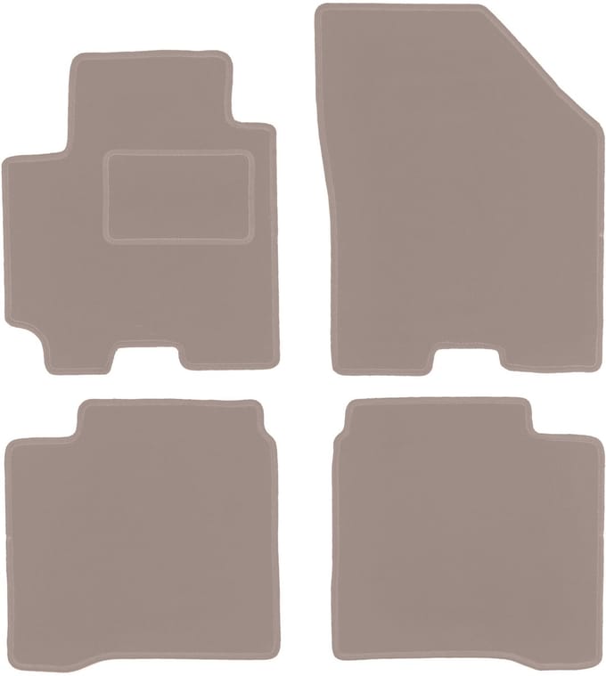 Beige velours matten voor: Suzuki Baleno II hatchback (2015-)