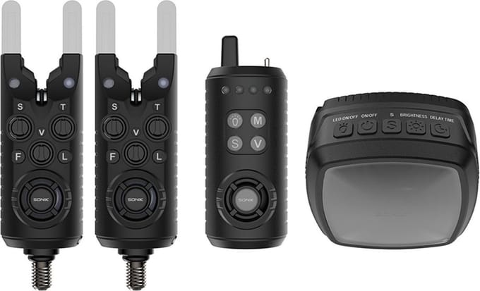 Sonik - Gizmo2 - Alarm Set 2+1 + Bivvy Lamp 2+1 - Beetmelderset