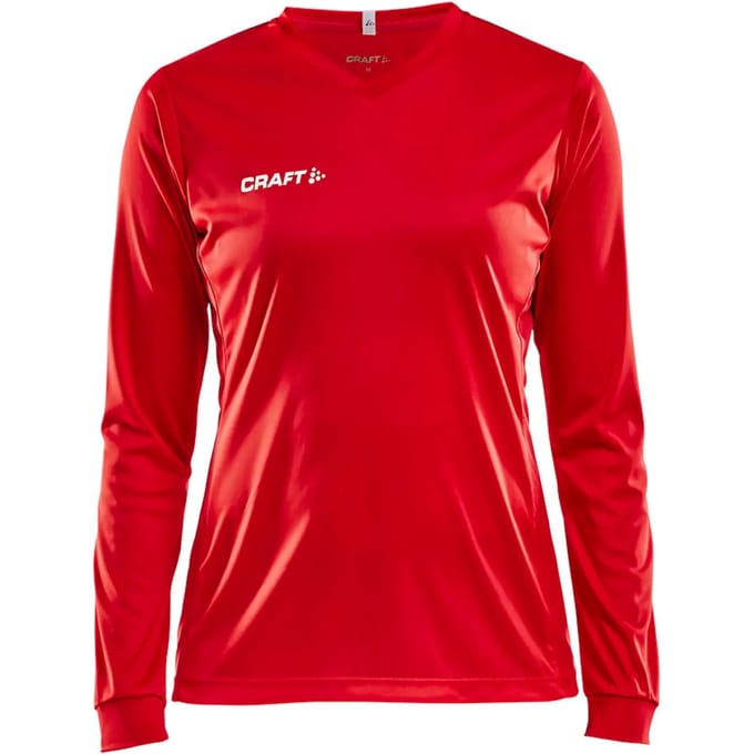 Craft Squad Jersey Solid LS W 1906885 - Bright Red - XS