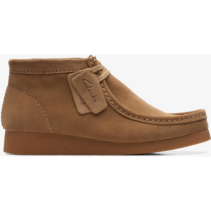 CLARKS WallabeeEVO BT Heren Veterschoenen - Suede - Bruin