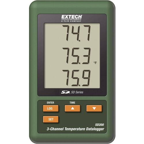 Extech SD200 SD200 Temperatuur datalogger Te meten grootheid Temperatuur -100 tot 1300 °C