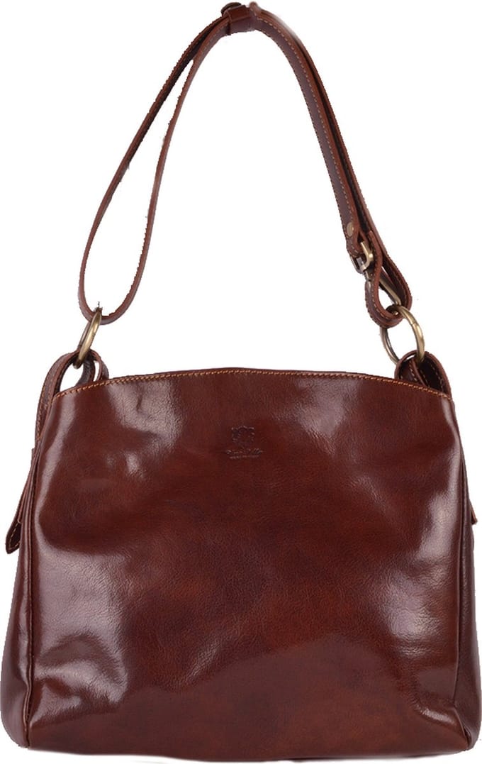 Giuliano handtas Imogen - Bruin - Dames - Made in Italy