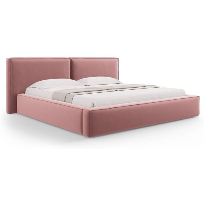 Bedframe Jodie met opbergruimte velvet 200 x 200 cm | Micadoni