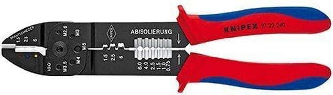 Knipex 97 22 240 SB Krimptang 0,5 tot 6 mm²
